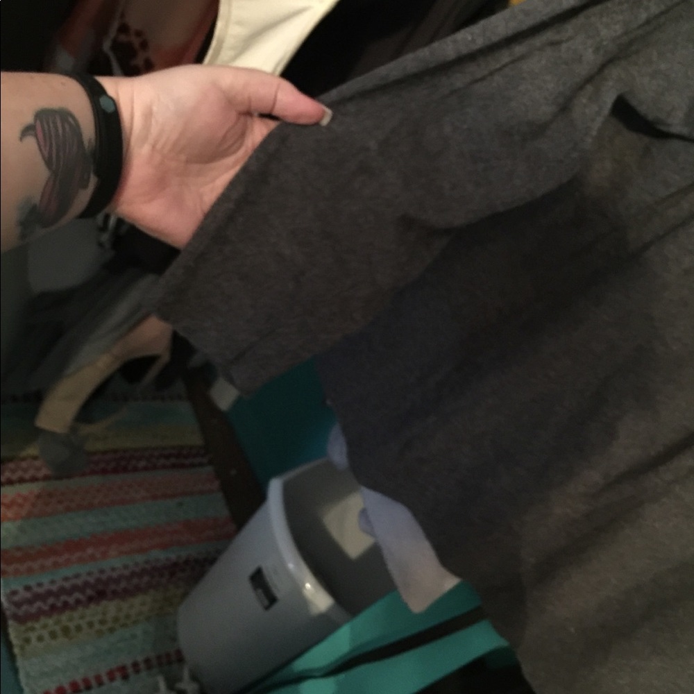 Gray cold shoulder jeweled sweater - Picture 2 of 3